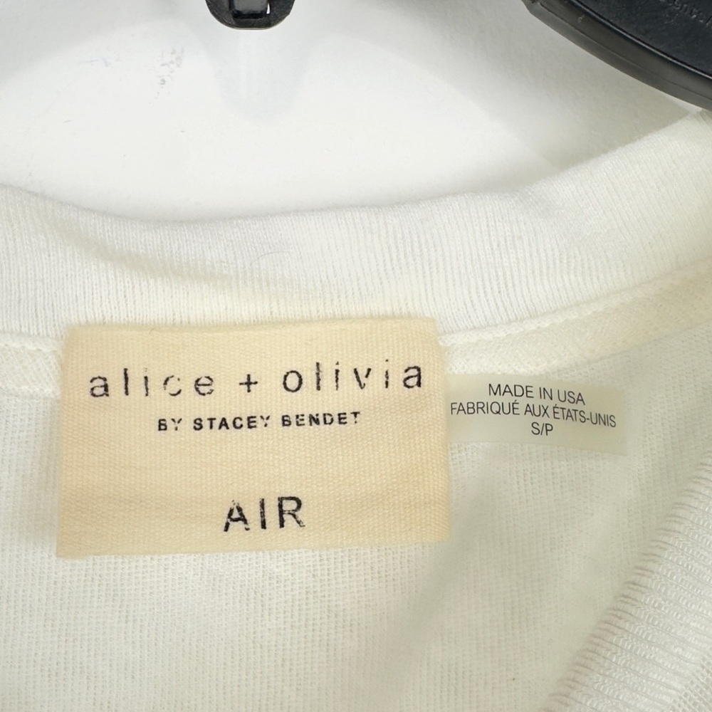 Alice + Olivia By Stacey Bendet  Air "Landon" sweater  stretch-cotton blend S - Picture 2 of 15